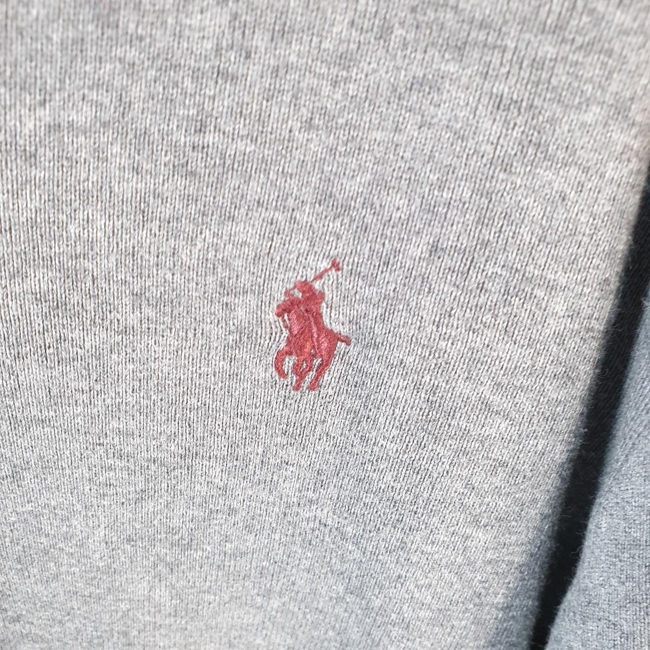 Vintage Ralph Lauren Polo Sweatshirt Men’s Medium Grey Pima Cotton Pullover Pony