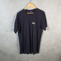 Vintage Stussy Spellout Printed Printed T Shirt Men’s Large Black Graphic Short Sleeve Big Fish Vintage