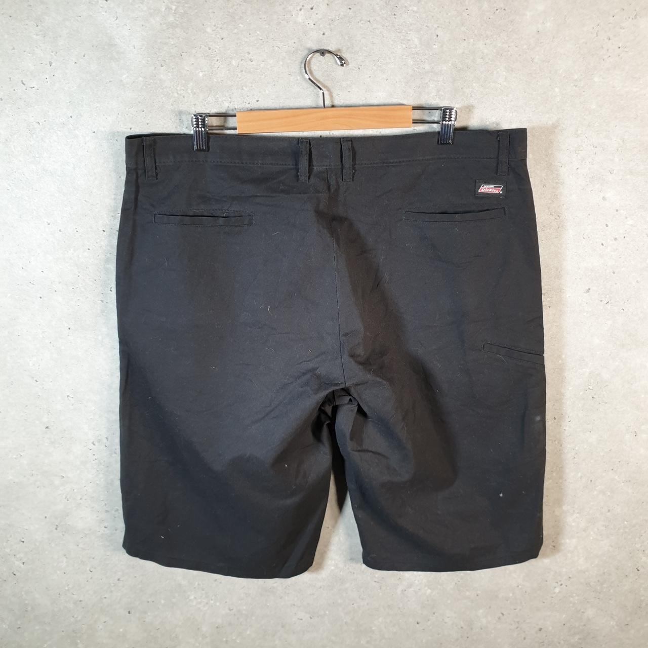 Vintage Dickies Baggy Chino Shorts Jorts Cargo Mens W40 Black Loose Fit