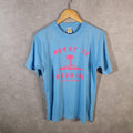 Vintage Bomark Murray 1992 Galveston Island USA Single Stitch T Shirt Men’s Medium Blue