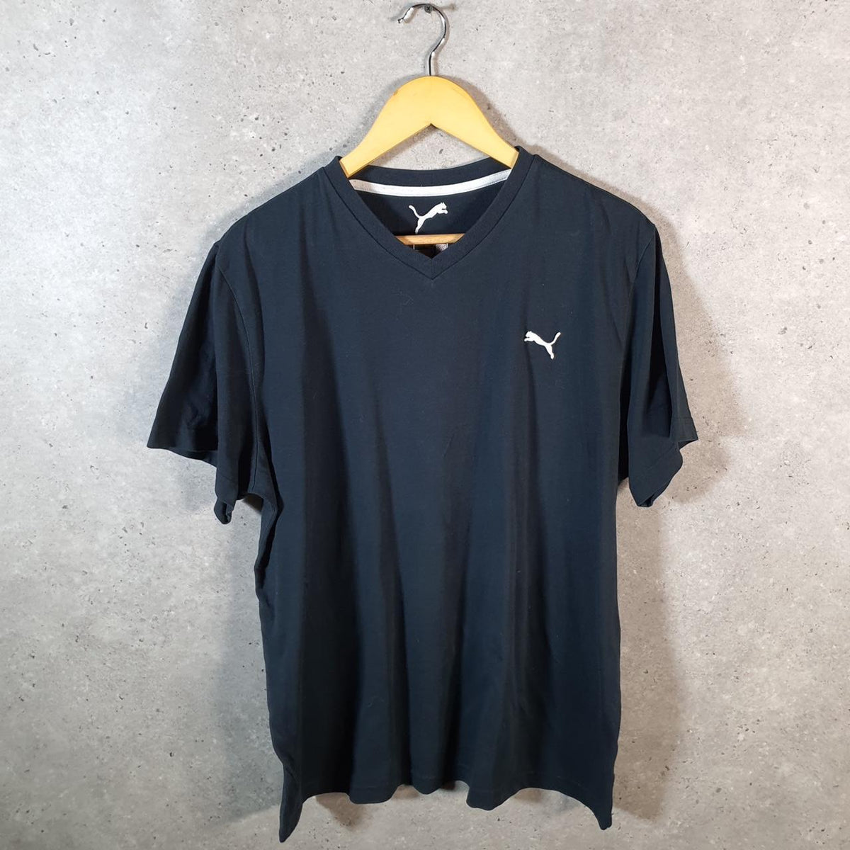 Vintage Puma Spellout T Shirt Men’s XL Black