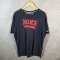 Vintage Nike Spellout T Shirt Men’s XL Black Logo Swoosh Athletic