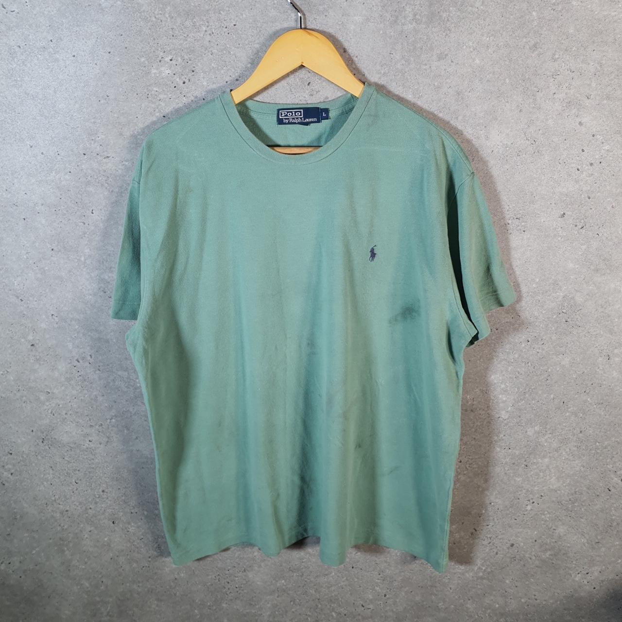 Vintage Ralph Lauren T Shirt Men’s Large Green Classic Fit Embroidered Pony