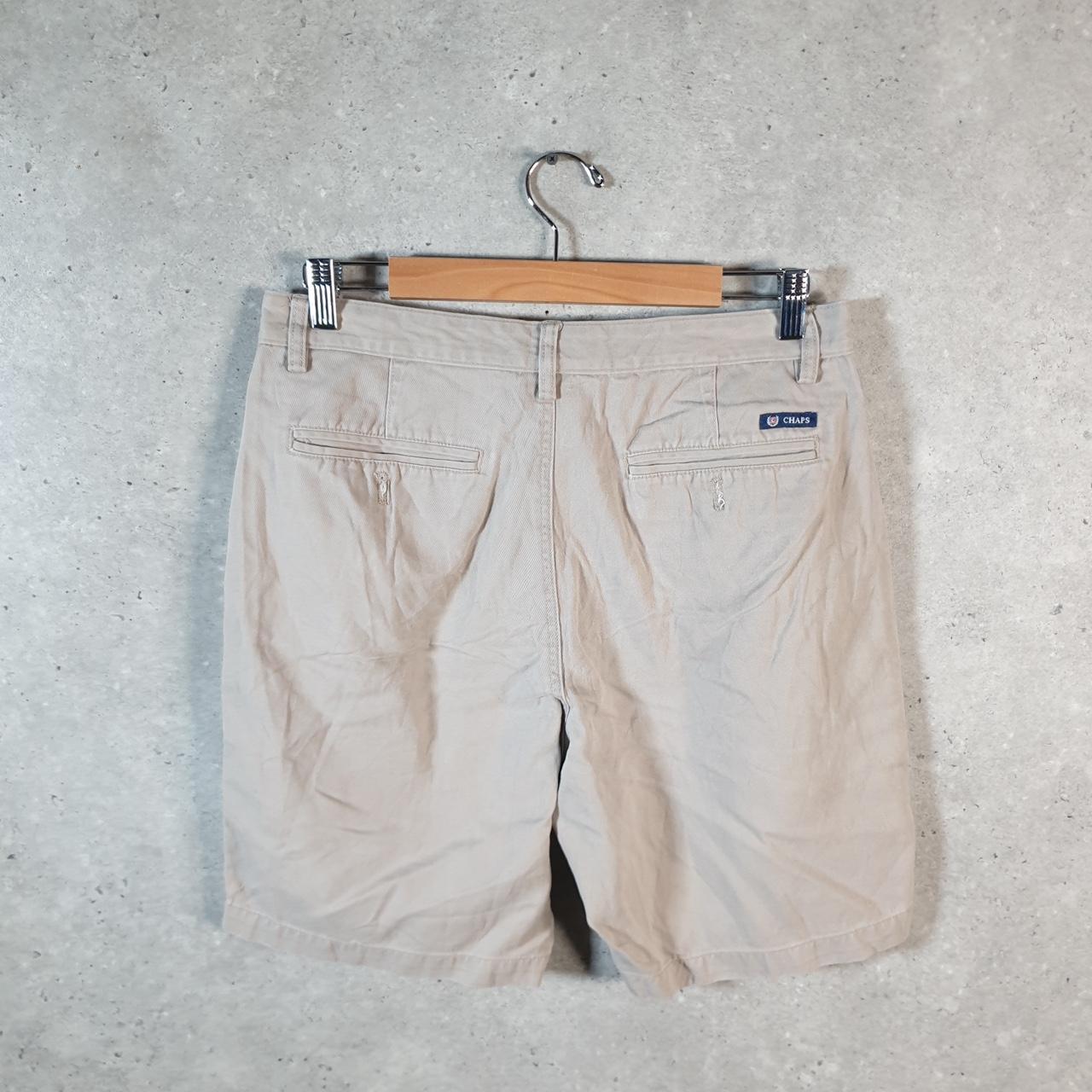 Vintage Chaps Ralph Lauren Chino Shorts Jorts Cargo Men’s W32 Brown Baggy Cotton A4268