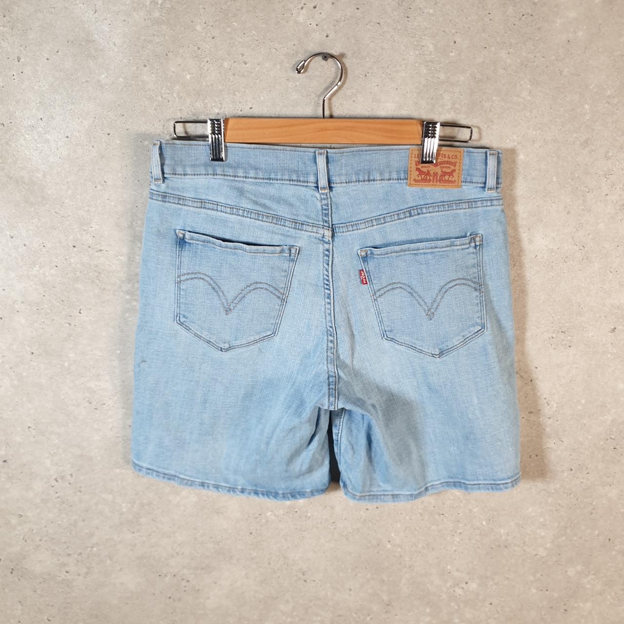 Vintage Levi’s Baggy Shorts Jorts Cargo Womens W29 Blue Relaxed Denim