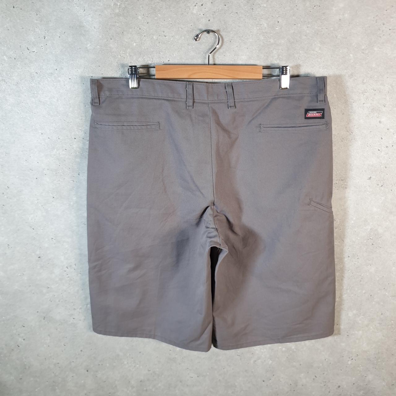 Vintage Dickies Baggy Chino Shorts Jorts Cargo Mens W38 Grey Regular Fit