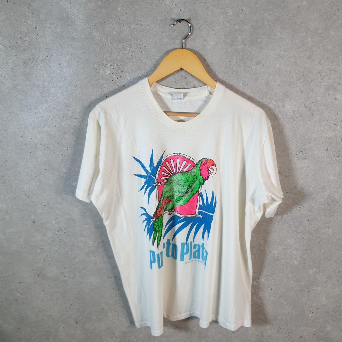 Vintage Caiman Puerto Plata Dominican Republic 90s USA Single Stitch T Shirt Men’s XL White