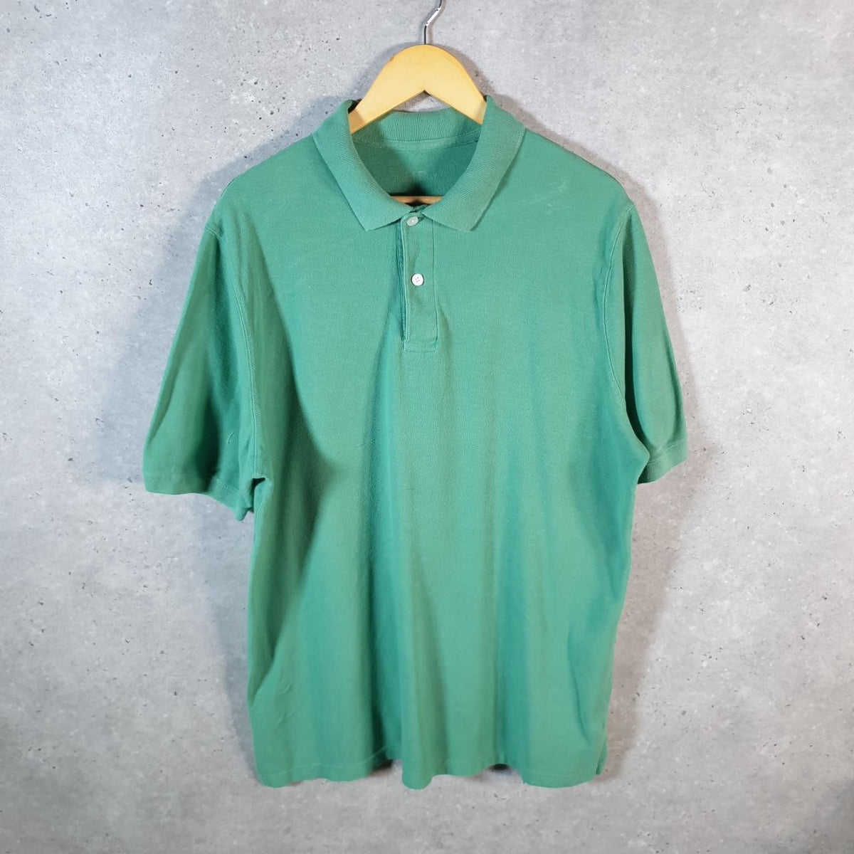 Vintage Sports Polo Shirt Men’s Large Green Regular Fit Logo