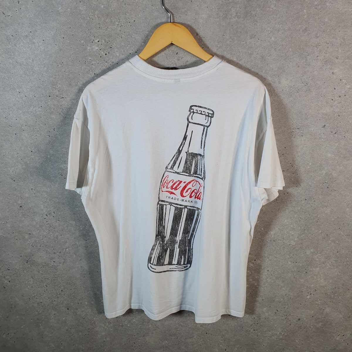 Vintage H&M Coke Coca Cola Glass Bottle T Shirt Men’s Small White Graphic