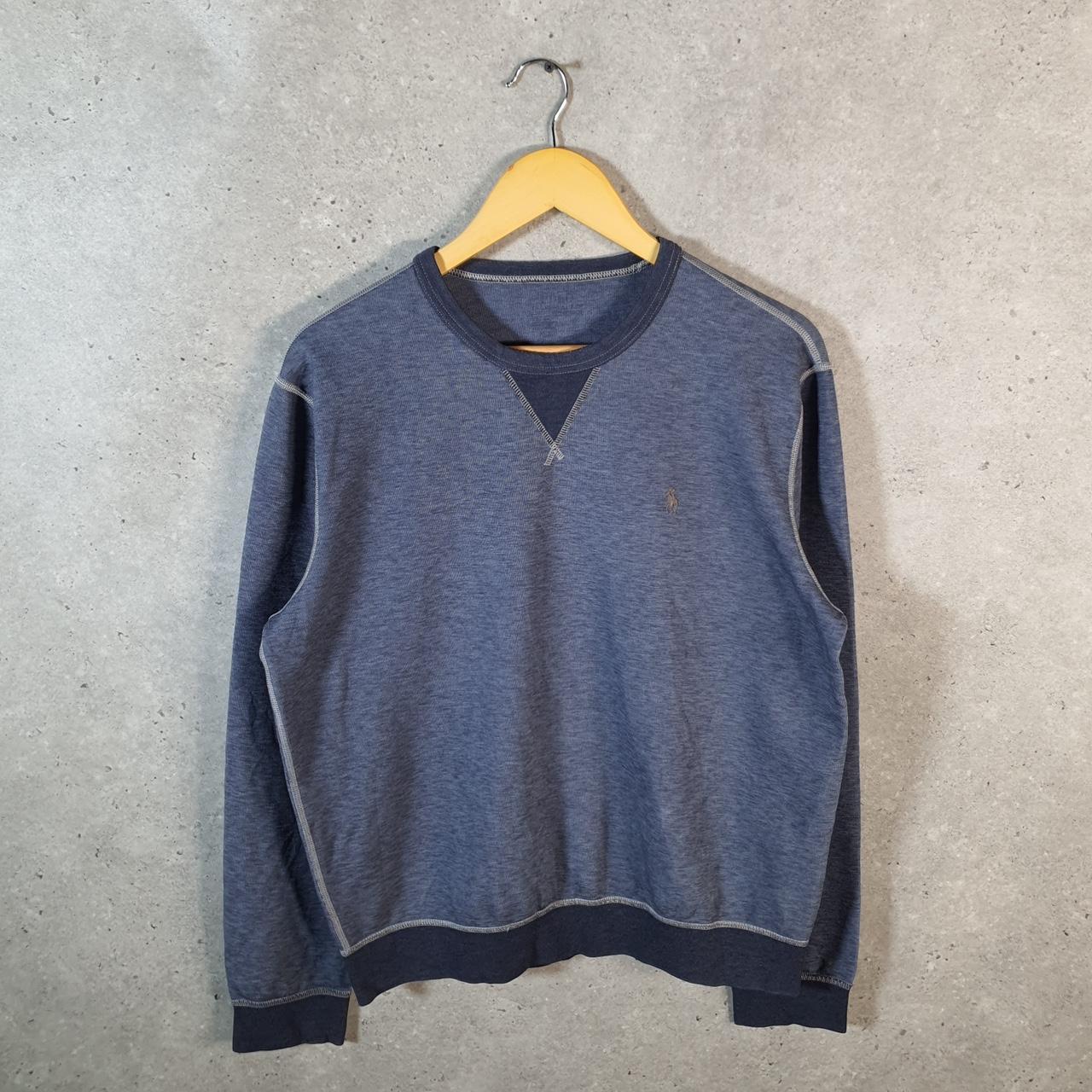 Vintage Ralph Lauren Polo Sweatshirt Men’s Medium Grey Pullover Pony