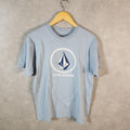 Vintage Volcom Y2K T Shirt Men’s Medium Blue Casual Sports Logo Athletic