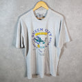 Vintage Fruit of the Loom Queen City Road Run 90s USA Single Stitch T Shirt Men’s XL Grey C9554
