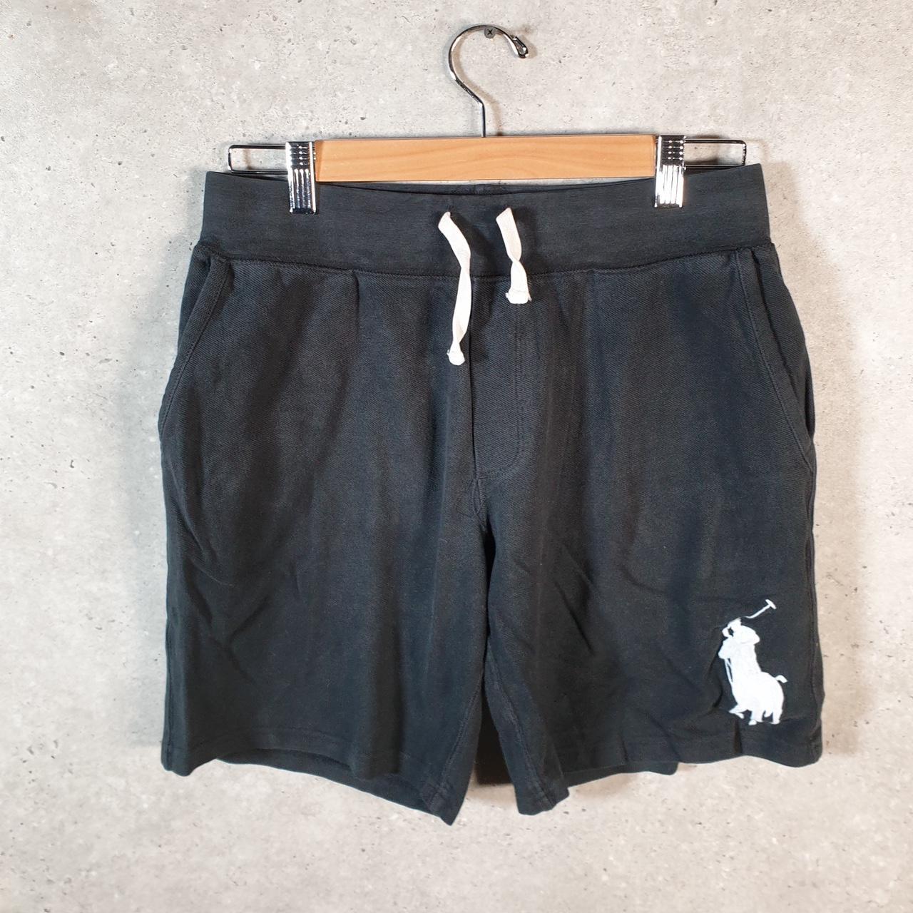 Vintage Ralph Lauren Polo Sweat Shorts Jorts Chino Cargo Men’s Small Black Baggy Cotton A4600