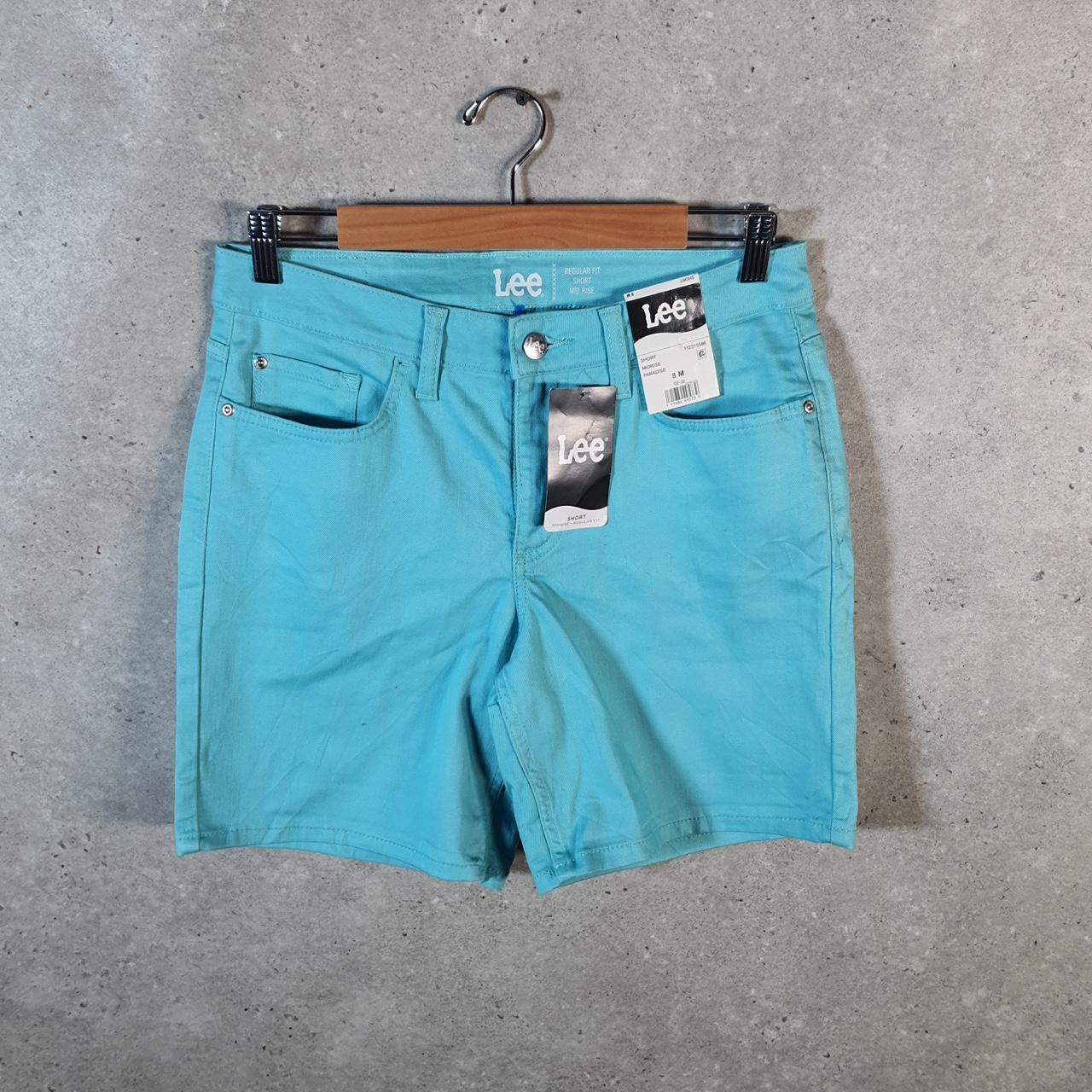 Vintage Lee Baggy Shorts Jorts Cargo Womens W30 Blue Relaxed Cargo