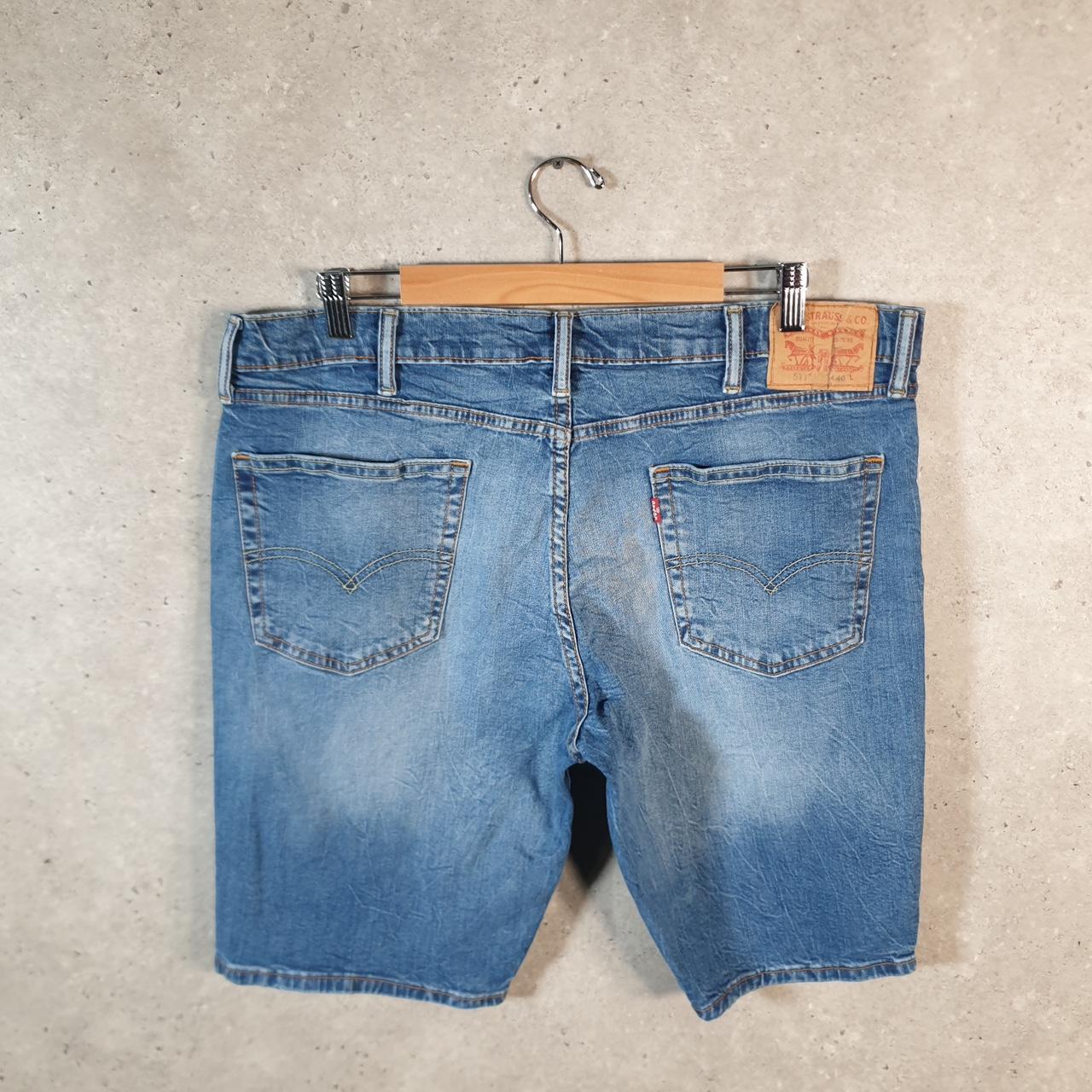 Vintage Levi’s 511 Baggy Shorts Jorts Cargo Men’s W40 Blue Relaxed Denim
