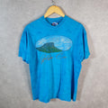 Vintage Hanes 1994 Golden Coast Beach USA Single Stitch T Shirt Men’s Large Blue C8825