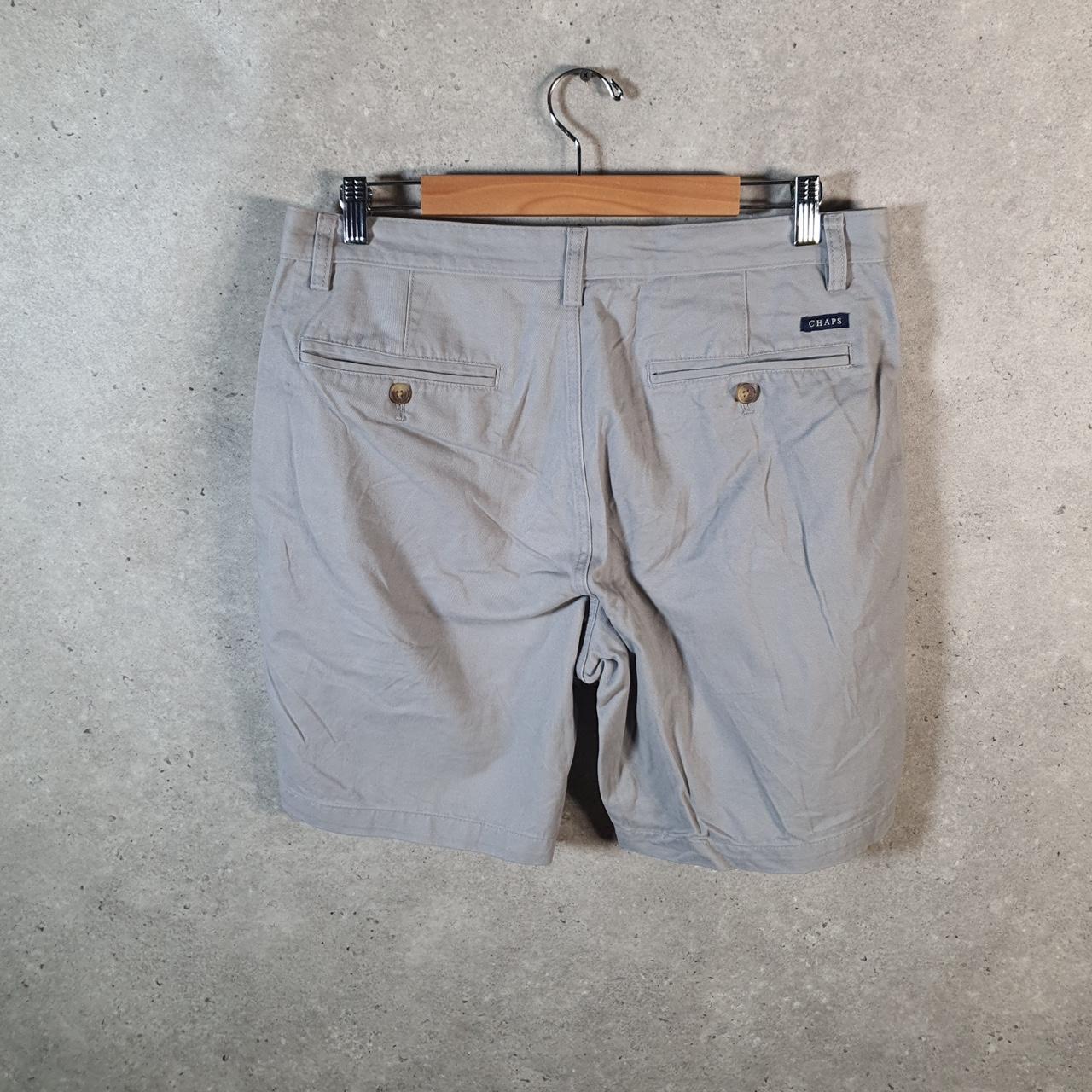Vintage Chaps Ralph Lauren Chino Shorts Jorts Cargo Men’s W34 Grey Baggy Cotton