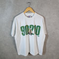 Vintage Hanes 90210 Beverley Hills 90s USA Single Stitch T Shirt Men’s XL White C9411