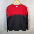 Vintage Eddie Bauer Knit Sweater Men’s Small Red Y2K Pullover
