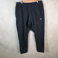 Vintage Nike Sweatpant Joggers Mens XL Black Embroidered Swoosh Sports Tracksuit - Big Fish Vintage