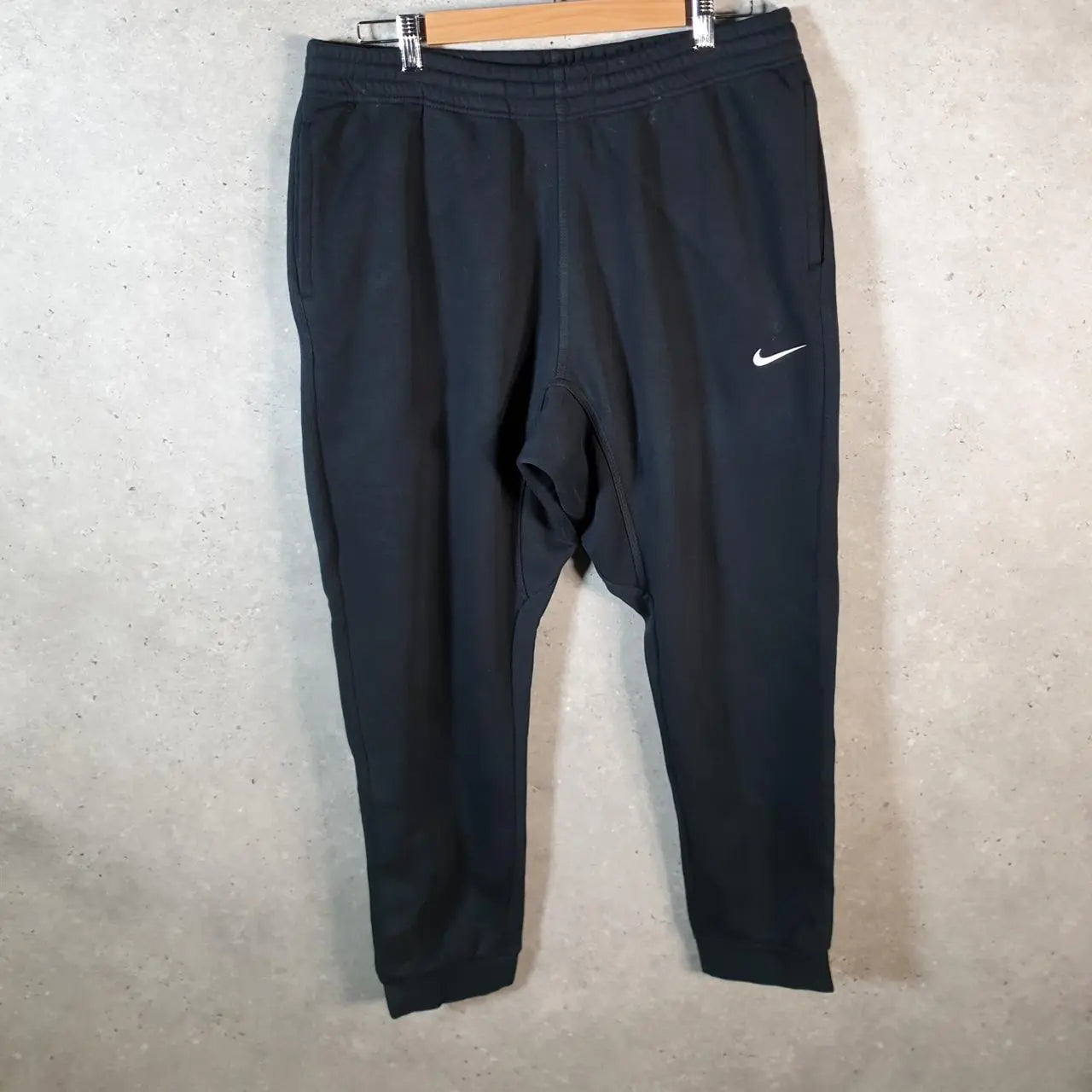 Vintage Nike Sweatpant Joggers Mens XL Black Embroidered Swoosh Sports Tracksuit - Big Fish Vintage