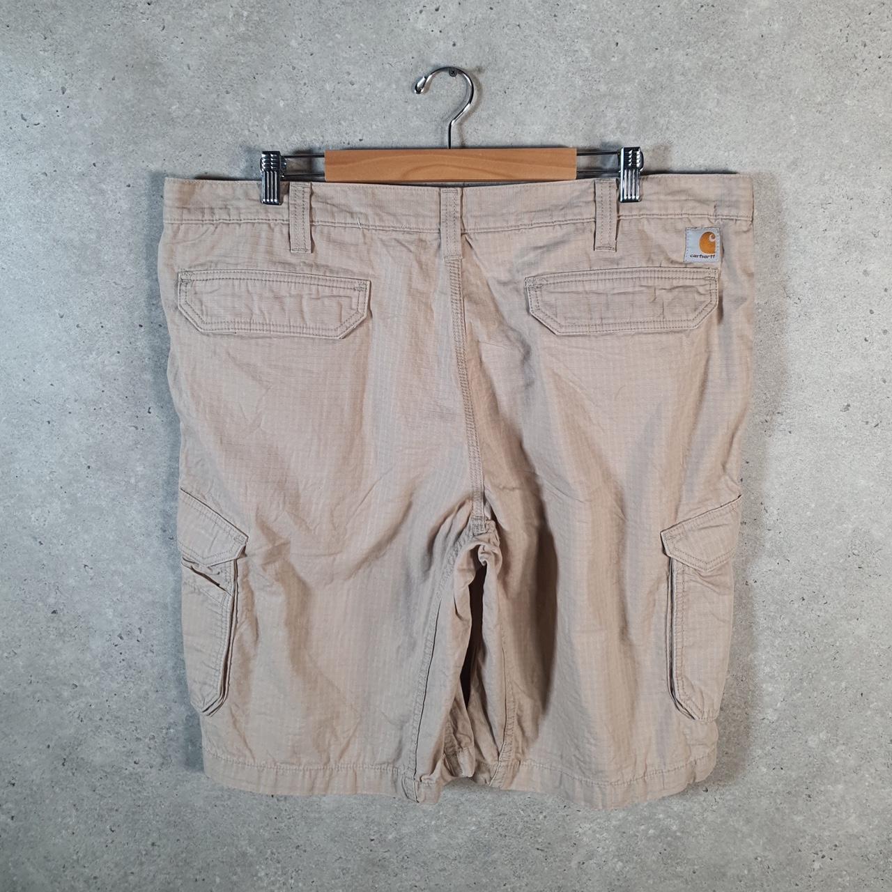 Vintage Carhartt Baggy Carpenter Shorts Jorts Cargo Men’s W42 Brown Relaxed Fit Workwear A4693