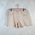 Vintage Levis All Over Print AOP Shorts Jorts Cargo Womens W30 Brown Relaxed Denim