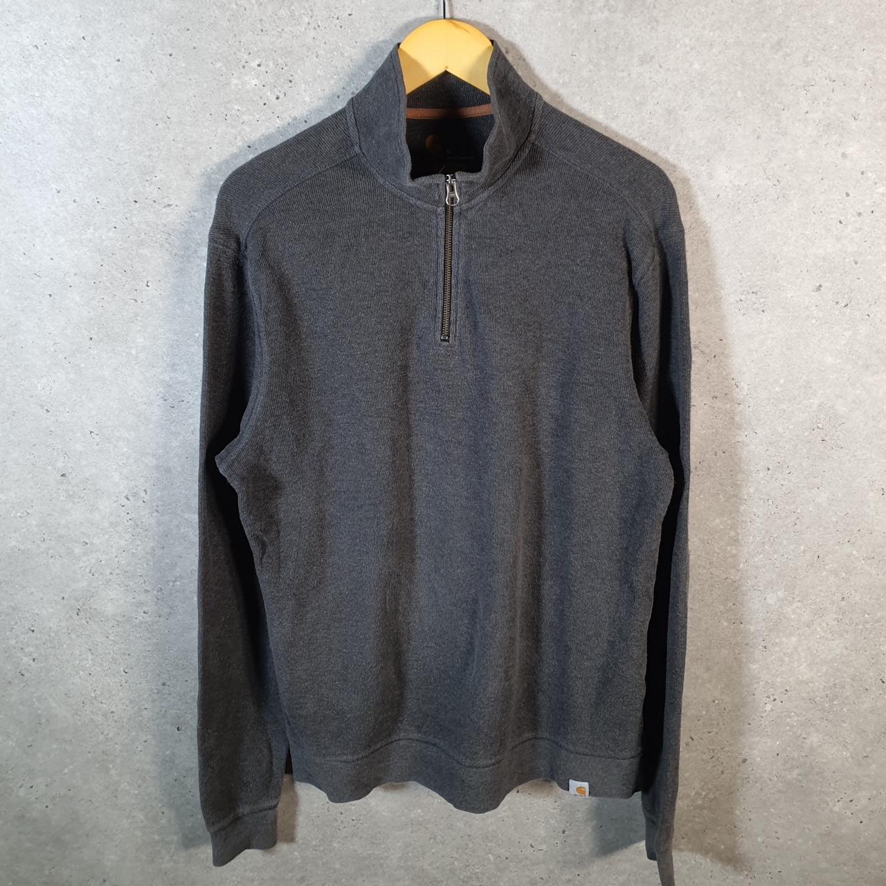 Vintage Carhartt 1/4 Zip Sweatshirt Men’s Medium Grey Pullover Blank USA Relaxed Fit