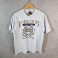 Vintage Soffes Air Force 50th Anniversary 90s USA Single Stitch T Shirt Men’s Large Grey