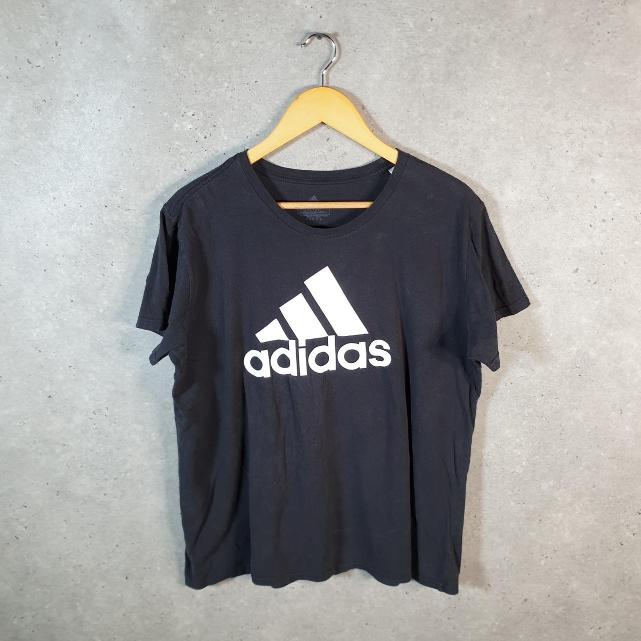 Vintage Adidas Amplifier T Shirt Shirt Men’s Small Black Three Stripes Logo Athletic C9776