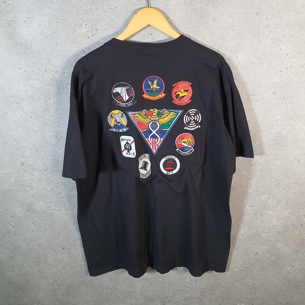 Vintage Oneita Power John F Kennedy Ship 90s USA Single Stitch T Shirt Men’s XL Black