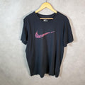 Vintage Nike T Shirt Shirt Men’s XL Black Logo Swoosh Athletic C9600