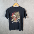 Vintage Japan Shine Dragon Graphic 90s USA Single Stitch T Shirt Men’s Medium Black