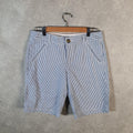 Vintage Dockers Chino Shorts Jorts Cargo Womens W32 Blue Baggy Cotton