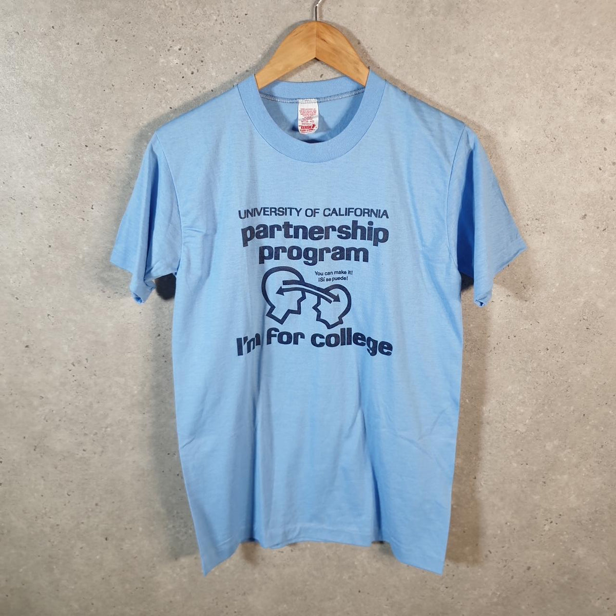 Vintage Wolf Colorado Uni Graphic 90s USA Single Stitch T Shirt Men’s Medium Blue