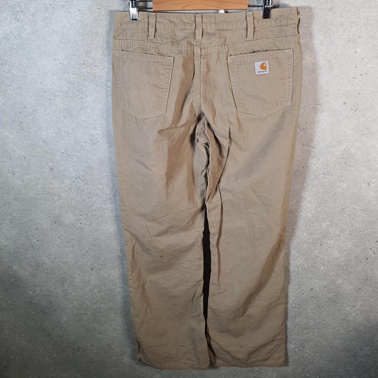Vintage Carhartt Carpenter Trousers Womens W34 L32 Brown Original Fit Workwear