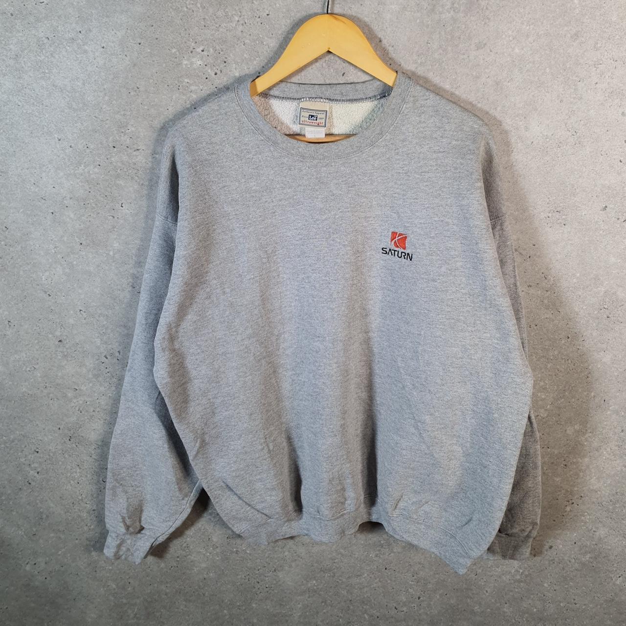 Vintage Lee Heavyweight Sweatshirt Men’s Large Grey USA Pullover Saturn Pullover