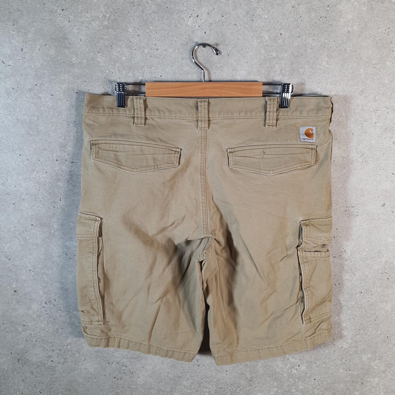 Vintage Carhartt Baggy Carpenter Shorts Jorts Cargo Men’s W38 Brown Relaxed Fit Workwear A4692