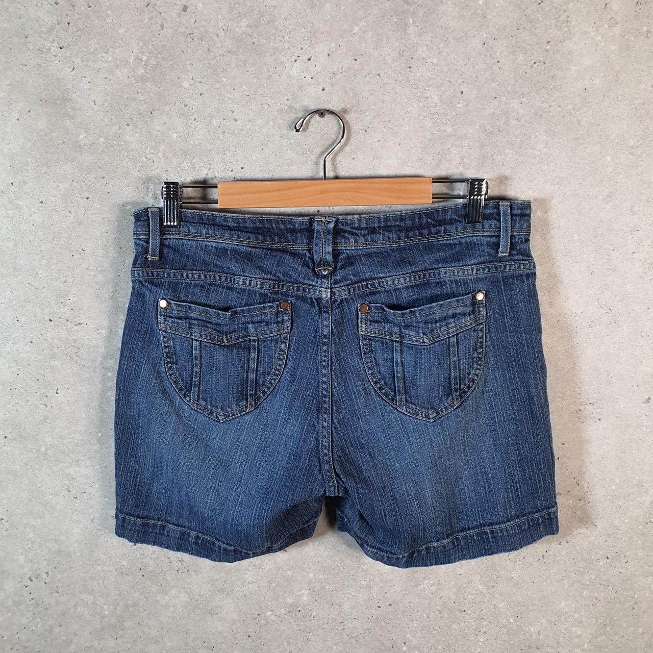 Vintage Lee Low Rise Baggy Shorts Jorts Cargo Womens W32 Blue Relaxed Denim A4553