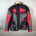 Vintage Rayven Motorcycle Jacket Womens XL Grey Armoured Padded Shoulder Elbows