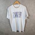 Vintage Down Eli Cancun Mexico Graphic 90s USA Single Stitch T Shirt Men’s Large White