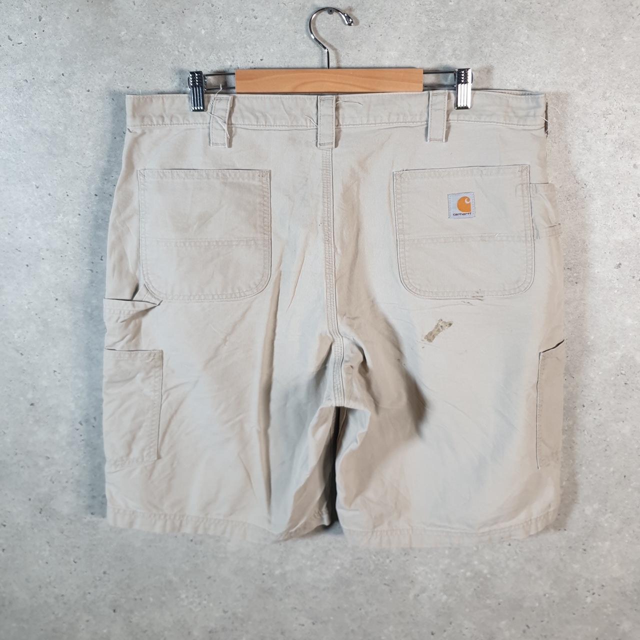 Vintage Carhartt Baggy Carpenter Shorts Jorts Cargo Men’s W40 Brown Relaxed Fit Workwear