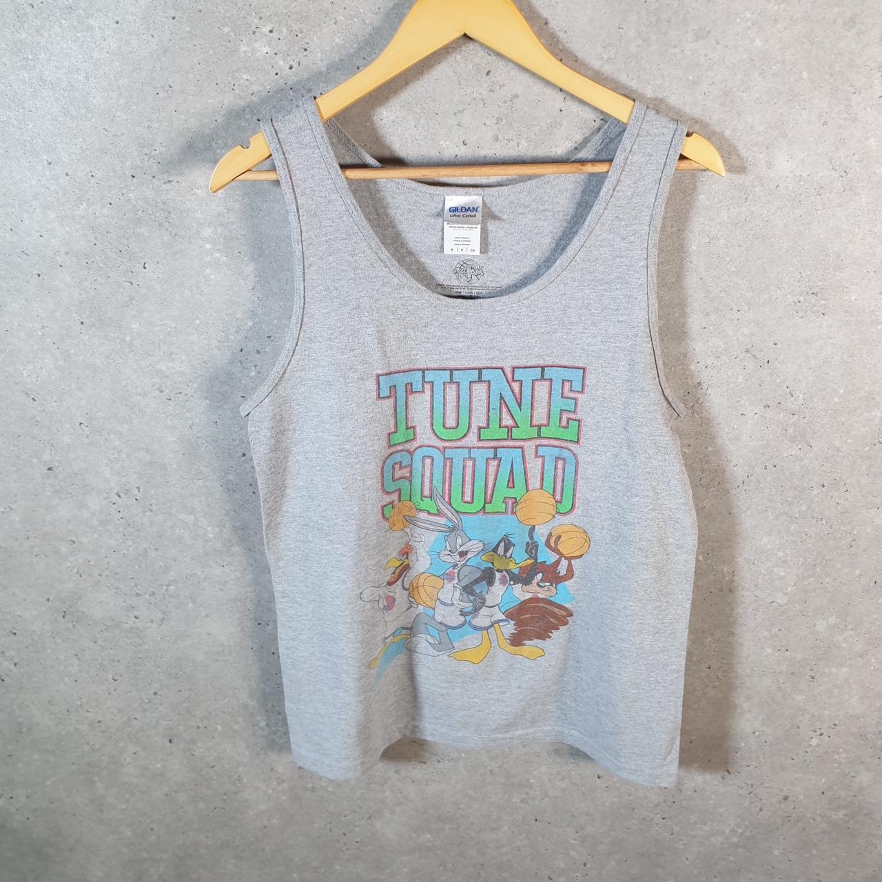Vintage Looney Tunes Squad 90s Vest Men’s Small Grey Graphic Cartoon