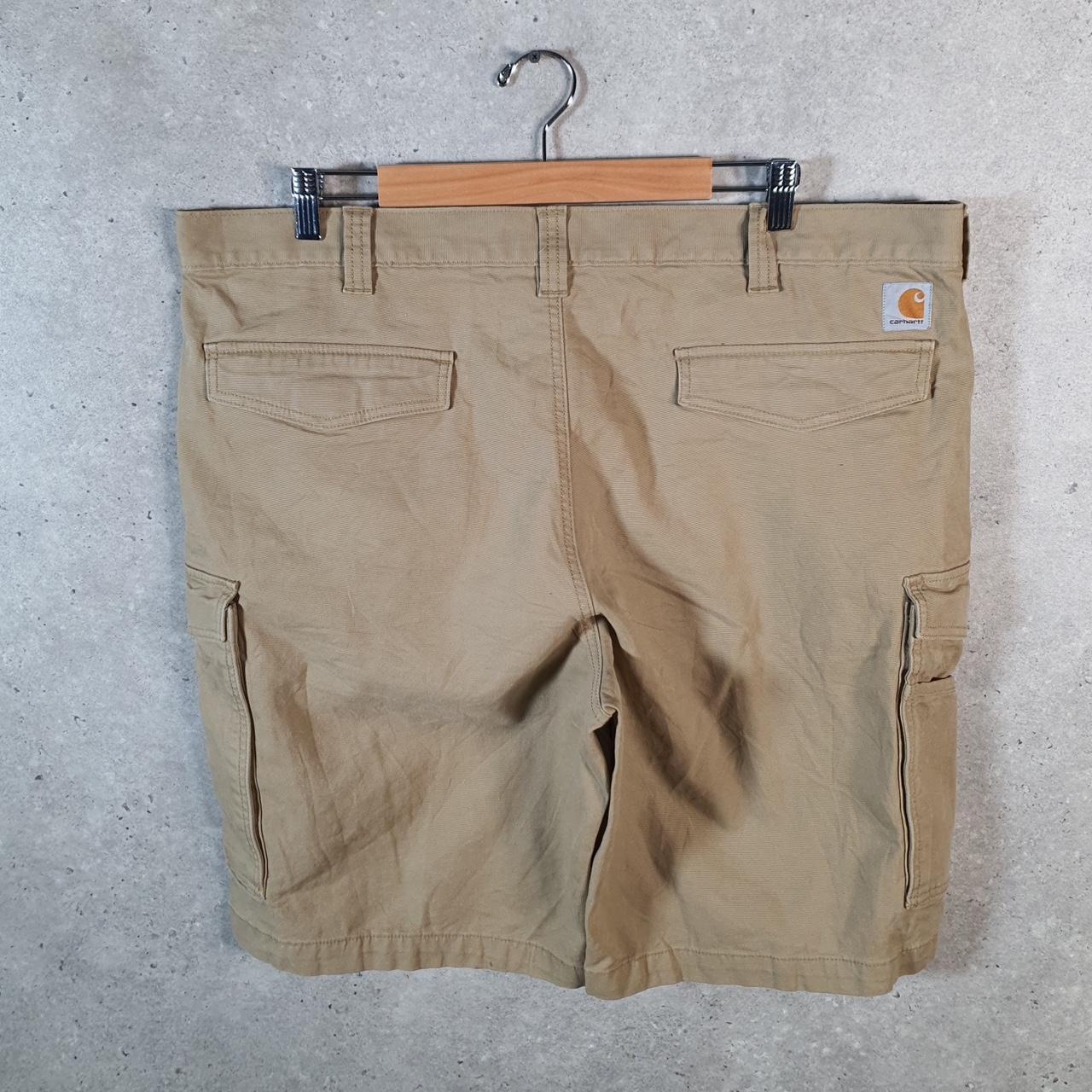 Vintage Carhartt Baggy Carpenter Shorts Jorts Cargo Men’s W42 Brown Relaxed Fit Workwear Big Fish Vintage