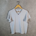 Vintage Calvin Klein Graphic T Shirt Men’s Medium White Regular Fit Spellout Logo