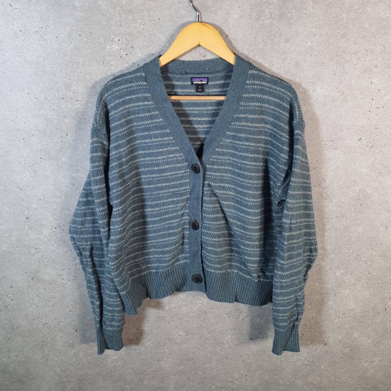 Vintage Patagonia 90s Driver Knit Cardigan Sweater small Brown Y2K Button Up