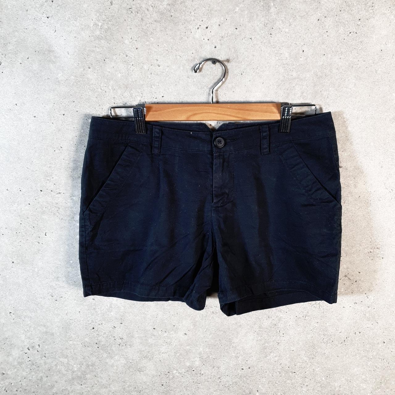 Vintage Columbia Performance Fishing Gear Shorts Womens Uk10 Navy Blue Athletic Hiking