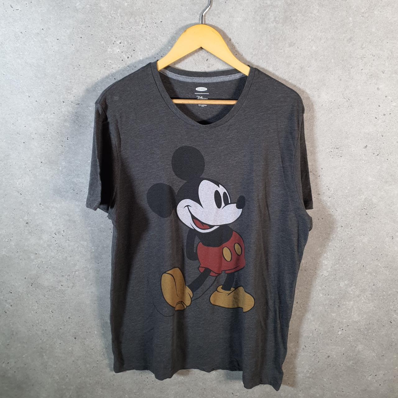 Vintage Disney Land Mickey Mouse T Shirt Men’s XL Grey Logo Graphic Cartoon