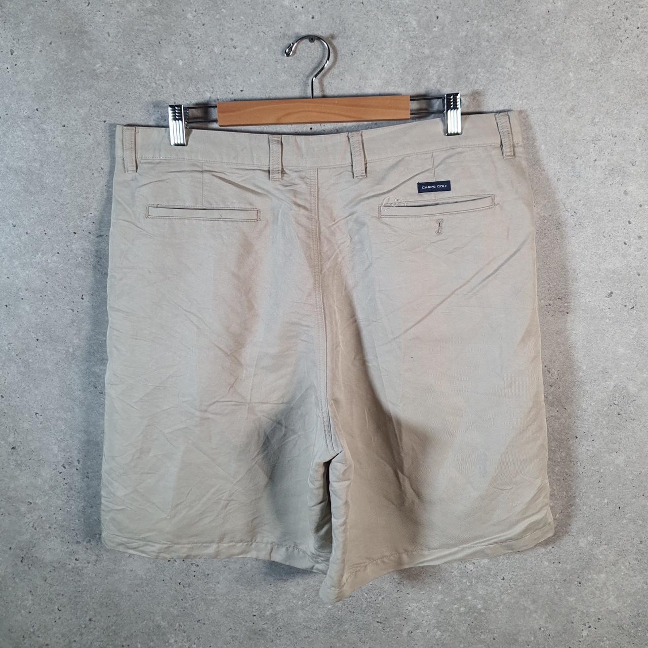 Vintage Chaps Ralph Lauren Polo Shorts Jorts Cargo Men’s W38 Beige Baggy Cotton A4425