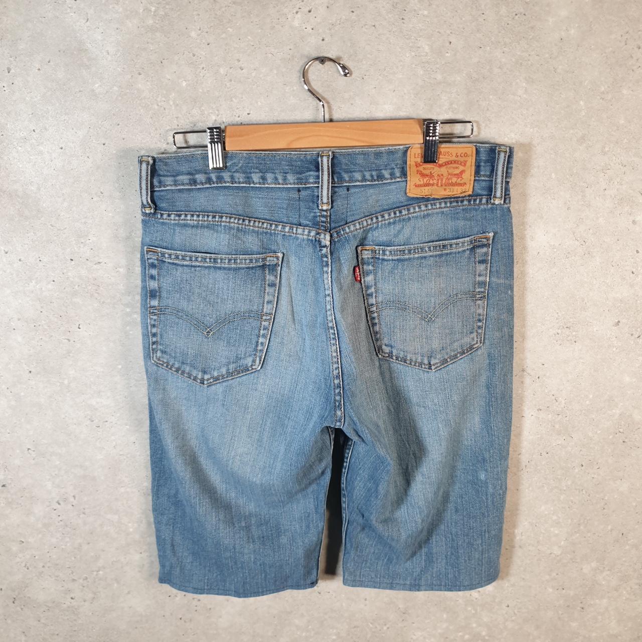 Vintage Levi’s 512 Baggy Shorts Jorts Cargo Mens W32 Blue Relaxed Denim